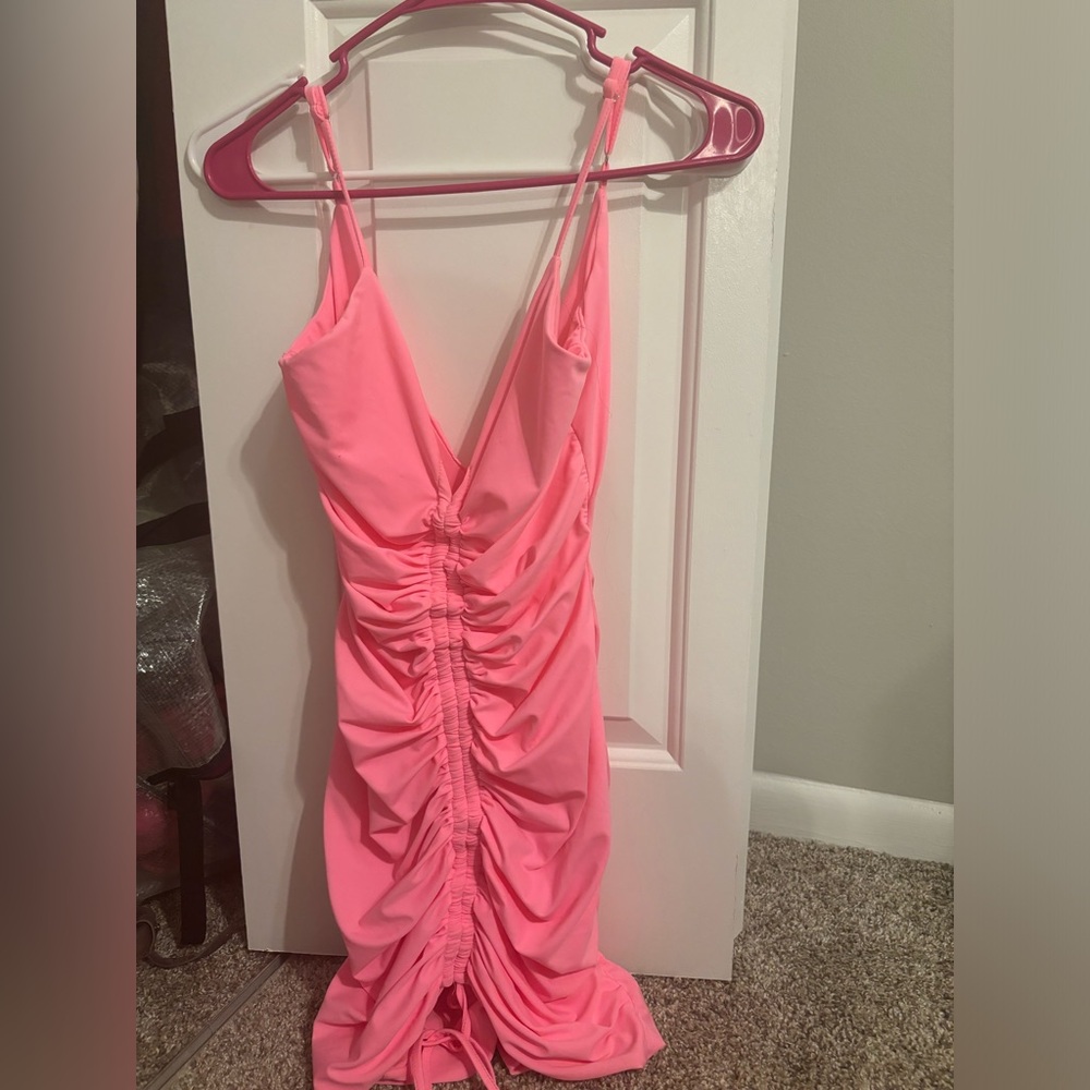 Pink mini tiger mist dress size small